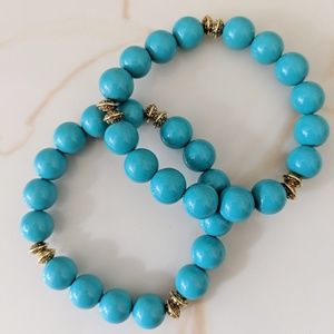 Natural Turquoise Stone Beaded Bracelets